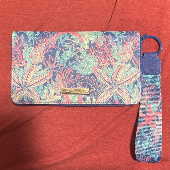 Simply Southern Blue and Pink Clutch - Picture 1 of 1